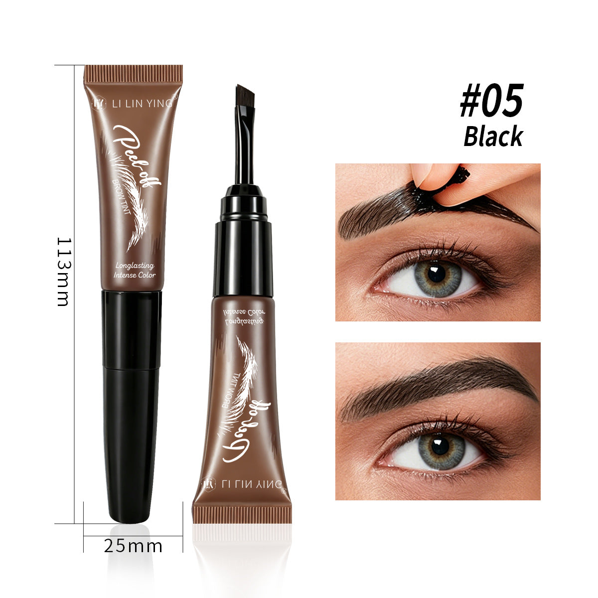 Waterproof Peel Off Eyebrow Dye Gel