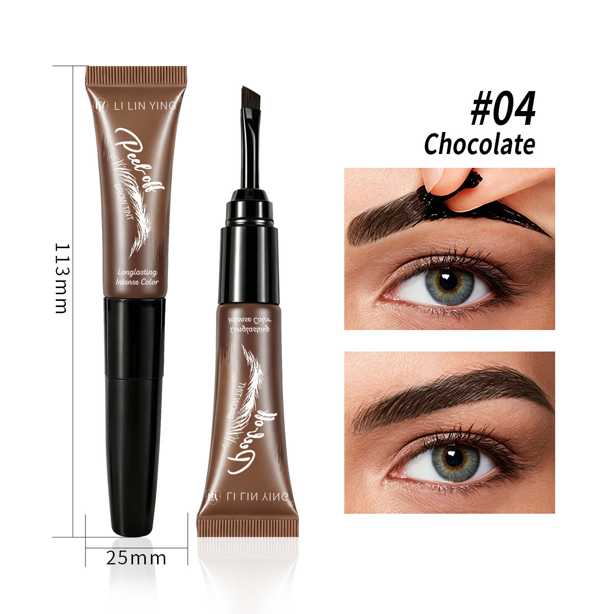 Waterproof Peel Off Eyebrow Dye Gel
