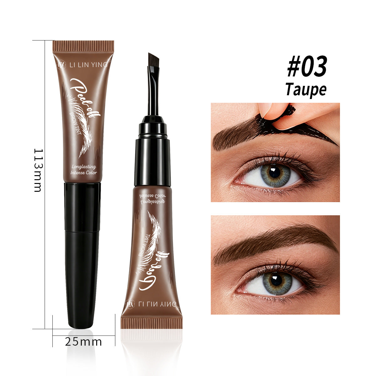 Waterproof Peel Off Eyebrow Dye Gel