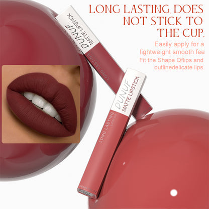 Dunuf 8-Color Matte Waterproof Long-Lasting Lip Gloss Set