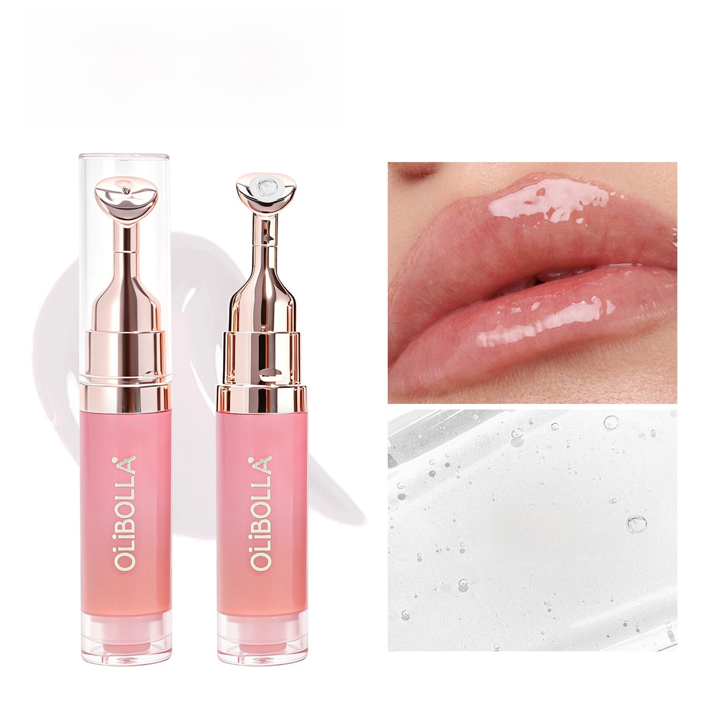 Metal Massage Head Lip Gloss