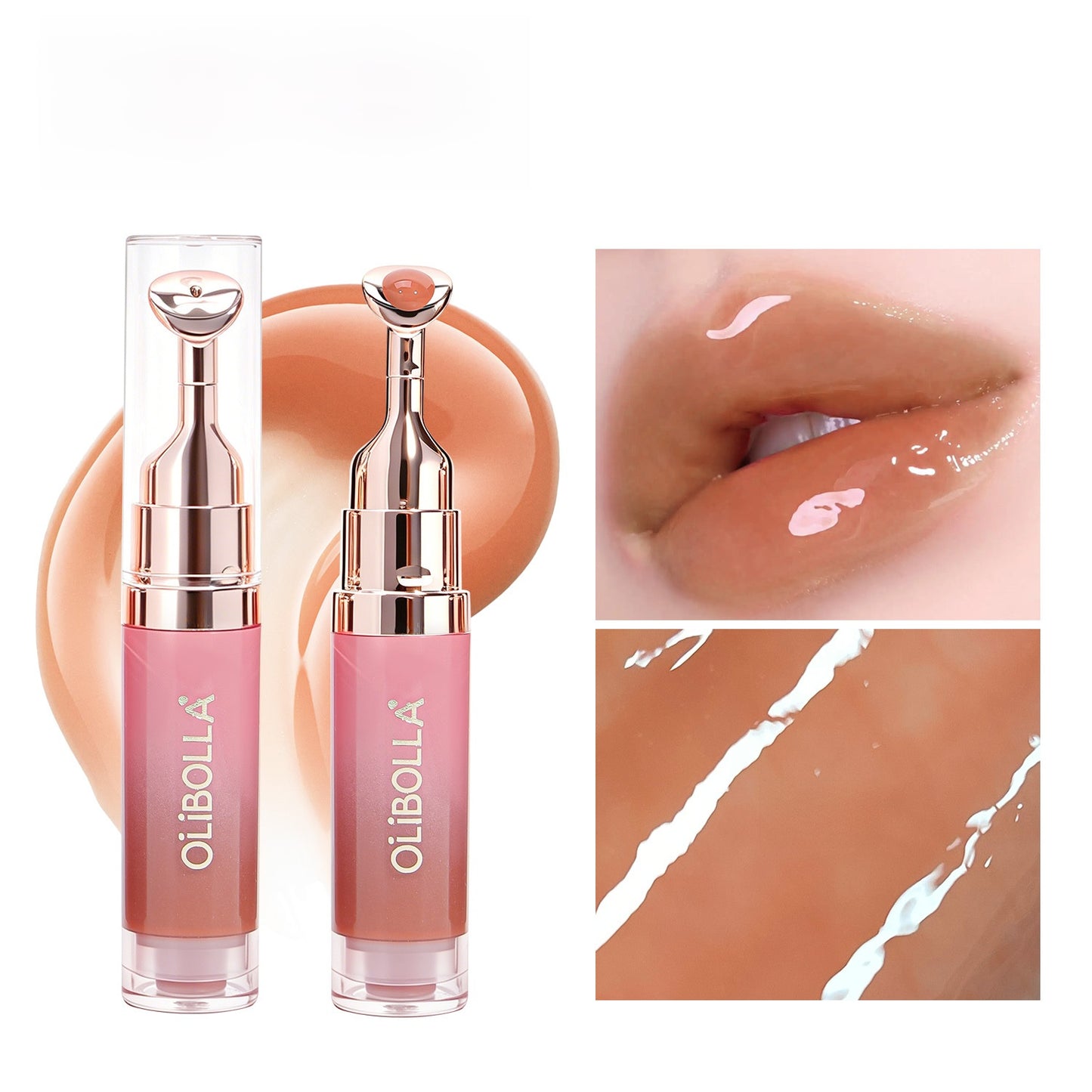 Metal Massage Head Lip Gloss