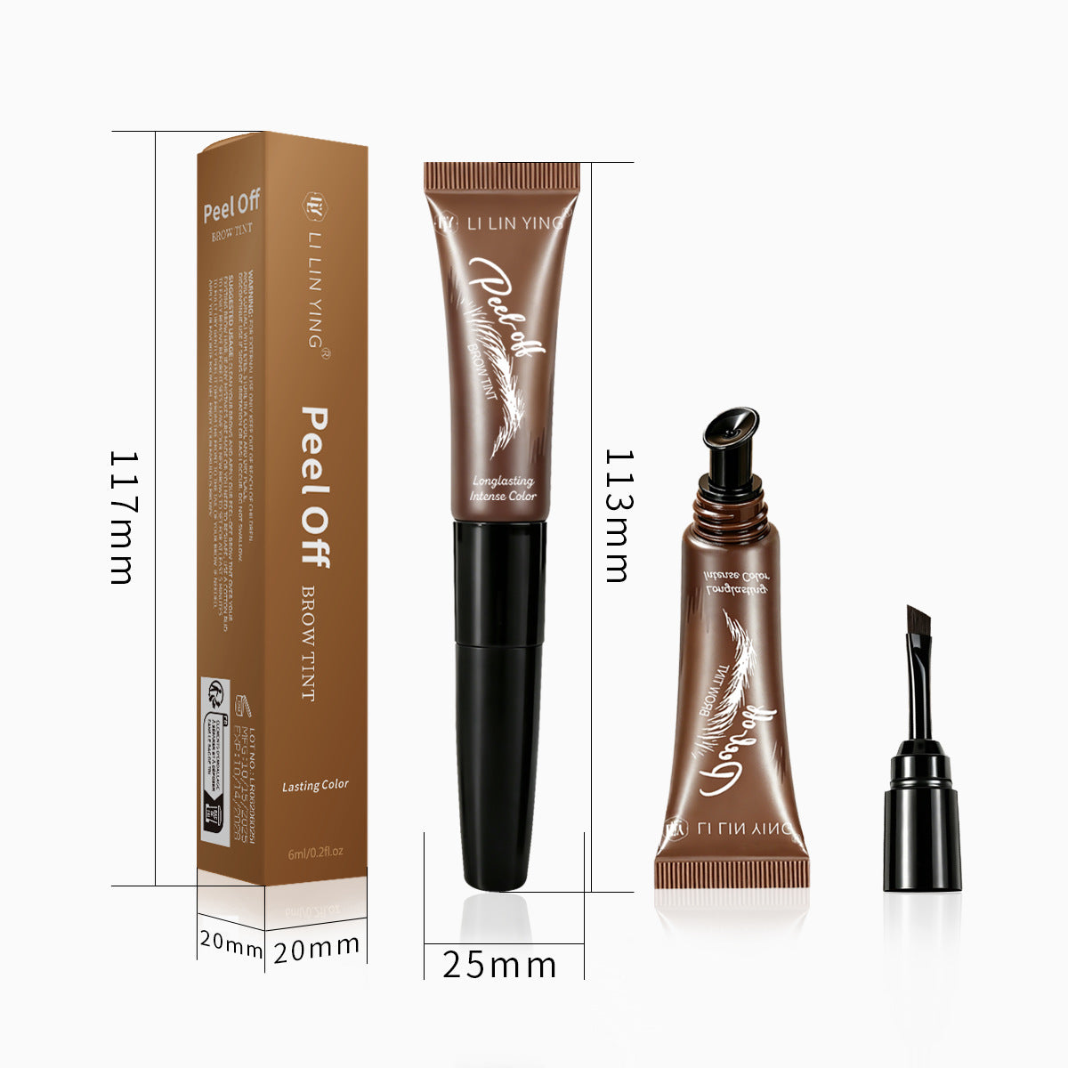 Waterproof Peel Off Eyebrow Dye Gel